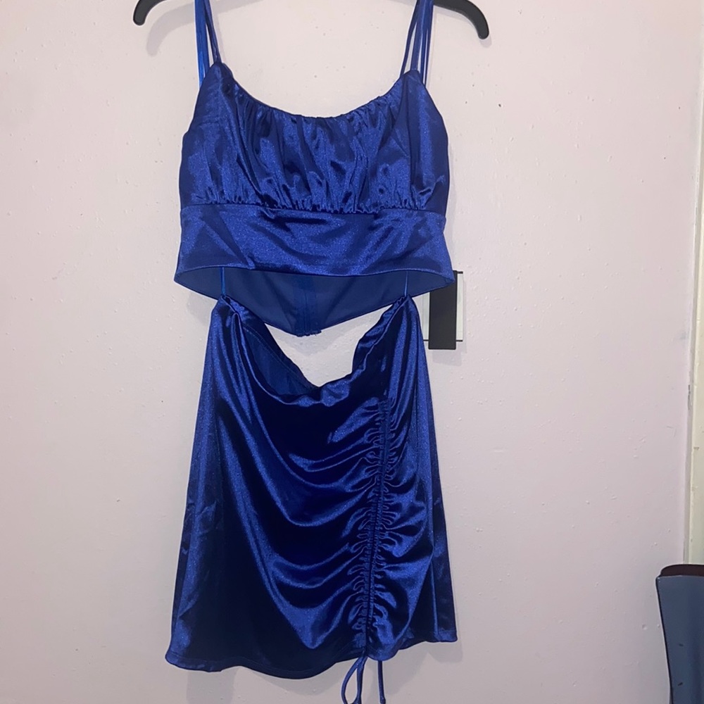 2 piece satin set & mini dress